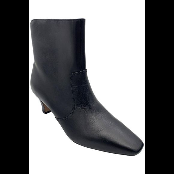 Franco Sarto Women’s Alexandria Snipped Toe Kitten Heel Booties Black - Medium - Picture 1 of 3